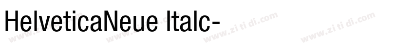 HelveticaNeue Italc字体转换